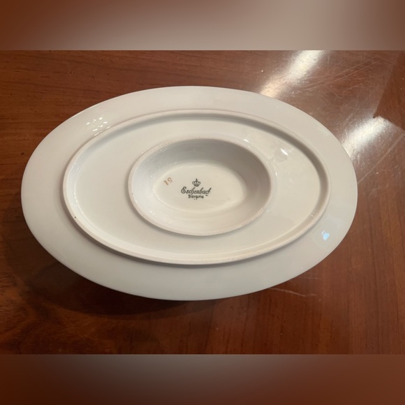 RARE-VTG Eschenbach Baronet style Bavarian China Pattern Floral China Gravyboat - Picture 6 of 8
